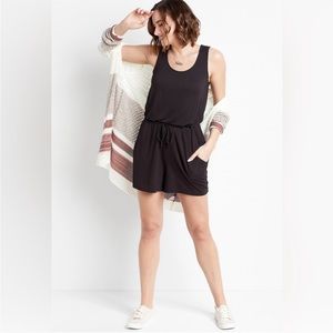 Maurices 24/7 Black Sleevless Romper